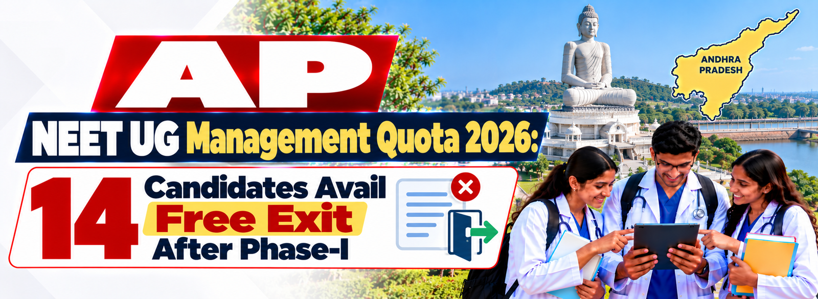 AP NEET UG Management Quota 2026: 14 Candidates Avail Free Exit After Phase-I